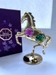 Фигурка Crystocraft со стразами Swarovski Конь 9х7х3 см 1602391 - изображение 1