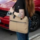Женская деловая сумка для ноутбука до 15.6" Capitalist Str Beige, бежевая, из фактурной экокожи, 5 отделений - изображение 4