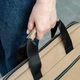 Женская деловая сумка для ноутбука до 15.6" Capitalist Str Beige, бежевая, из фактурной экокожи, 5 отделений - изображение 5