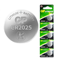 Батарейка GP Lithium CR2025 3V 5 штук - изображение 1
