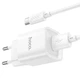 Зарядне HOCO C145A QC3.0 18W 1xUSB, з кабилем MicroUSB, біле - зображення 5