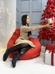 Кресло мешок MrBean Груша L Красный (bbl162) - изображение 5