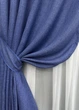 Комплект готовых штор VR-Textil Лен Мешковина № 773ш Синий 150х270см 2 шт (30-565) - изображение 5