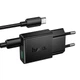 Мережевий зарядний пристрій HOCO N73 Speed PD ultra-thin charger charger Type-C cable 20W Black - зображення 2