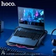Куллер для Ноутбука HOCO RGB notebook multi-fan cooling stand DH26 |10RGB Mode, 8 fans, 2USB, 17"| - изображение 3