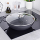 Patelnia Wok Orion Grande granitowa ze szklaną pokrywką 32 cm (8592381153151) - obraz 2