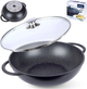 Patelnia Wok Orion Grande granitowa ze szklaną pokrywką 32 cm (8592381153151) - obraz 12