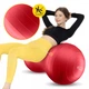 М'яч для фітнесу (арахіс) 4FIZJO Air Ball Peanut 45 x 90 см Anti-Burst Red (P-5907739318558) - зображення 10