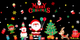 Новогодние Наклейки На Окна Merry Christmas Новогодняя Атрибутика - изображение 1