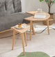 Stolik kawowy HOMLA 871127 HARMONI 59 x 59 x 42 cm naturalny (5904183871127) - obraz 5