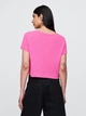 Футболка коротка жіноча GAP 95969727 S Рожева (1159845498) - зображення 2