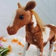 Мягкая игрушка, Лошадь, коричневый с белым, 30 см, подарок на новый год - изображение 2