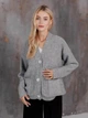 Кардиган с примесью шерсти вязаный женский ARTKNIT Casual Wool L-XL Серый (2251948784011) - изображение 1