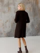 Платье короткое вязаное осеннее женское ARTKNIT Николь S Коричневое (2251948303014) - изображение 7