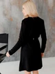 Платье короткое вязаное осеннее женское ARTKNIT Николь L Черное (2251948560011) - изображение 2