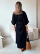 Платье длинное летнее женское ARTKNIT Эстель One Size Черное (2251948375011) - изображение 2
