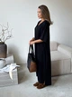 Платье длинное летнее женское ARTKNIT Эстель One Size Черное (2251948375011) - изображение 3
