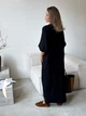 Платье длинное летнее женское ARTKNIT Эстель One Size Черное (2251948375011) - изображение 4