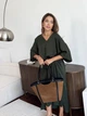 Длинное летнее женское платье ARTKNIT Эстель One Size Изумрудное (2251948374014) - изображение 9