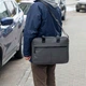 Деловая сумка для ноутбука до 15.6" Capitalist STR Gray унисекс, серая, из фактурной экокожи, 5 отделений - изображение 5