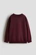 Світшот для дівчинки бордовий H&M 134-140 - изображение 1