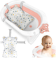 Wanienka składana Ricokids RK-286 z wkładką Biało-różowa (5903890629182) - obraz 2