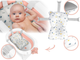 Wanienka składana Ricokids RK-286 z wkładką Biało-różowa (5903890629182) - obraz 4