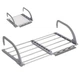 Раздвижная сушилка для белья на балкон Folding Clothes Hanger Двойная складная сушка для одежды обуви на радиатор - изображение 2