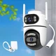 Уличная WiFi камера видеонаблюдения Q2 проводная с 2 объективами и датчиком движения поворотная наружная IP камера - изображение 10