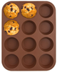 Forma do muffinek Orion Sillinie silikonowa brązowa (8592381169879) - obraz 1