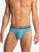 Набор трусов слипов мужских хлопковых Lama Cotton collection 1063SD M 2 шт Черный/Бирюзовый (5904577906756) - изображение 2