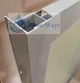 Душевая дверь Ko&Po 120x180 см, двухсекционная, матовое закалённое стекло 5 мм, серый алюминиевый профиль - изображение 3