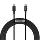 Data Кабель USB Baseus Superior Series Type-C / Type-C (CATYS-B01) 100W 1m, Black - зображення 1