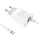 Мережевий зарядний пристрій Hoco C80A USB, 3.1A PD, QC3.0 18W Type-C-Type-C 1m, White - зображення 3