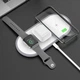 Беспроводное зарядное устройство Hoco CW24 для смартфонов с технологией Qi Apple Watch, AirPods White - изображение 3