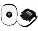 Лапы боксерские TITLE Boxing Cobra Leather Punch Mitts Black/White (CMPML BK/WH) - изображение 2