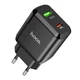 Сетевое зарядное устройство Hoco N5 USB QC3.0 3A, Type-C PD 20W, Black - изображение 1
