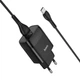 Сетевое зарядное устройство Hoco C72Q USB 3A QC3.0 18W Type-C 1m Black - изображение 3