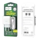 Мережевий зарядний пристрій Hoco C73A 2 Usb 2.4A Lightning 1m, White - зображення 5