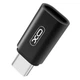 Переходник OTG XO NB131 Micro-USB - Type-C, Black - изображение 1