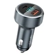 Автомобільний зарядний пристрій Remax RCC110 USB 4.8A PD 30W Steel - зображення 3
