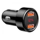 Автомобильное зарядное устройство Baseus (CCMLC20A-01) 6A, 2 USB, Black - изображение 2