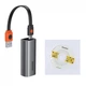 HUB переходник адаптер Baseus Gigabit LAN Adapter CAHUB-AF0G USB / Type-C / RJ45, Dark Gray - изображение 5