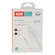 Сетевое зарядное устройство XO A829 120167C 20W 1Type-C, cable Lightning, White - изображение 4