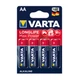 Батарейка Varta Longlife Max Power AA LR6 Alkaline, Blue - зображення 2