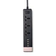 Мережевий подовжувач Remax RU-S2 на 3 розетки, 4 USB 2м, Black - зображення 1