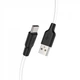 Data-кабель Hoco X21 Plus Food Grade Silicone Type-C, 3.0A, 1m, Black-White - изображение 1