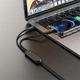 USB кабель HOCO U102 5A 100W 2in1 Type-C to Type-C/Lightning 1.5m, Black - зображення 5