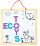 Tablica edukacyjna EcoToys 3w1 magnetyczna, kredowa, literki (5903089069805) - obraz 1