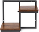 Kwietnik ścienny ModernHome by Multistore ME-ATS04 dwupoziomowe półki wiszące ozdoby Loft (5905817007608) - obraz 3